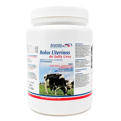 BOLOS UTERINOS DE SULFA UREA 25 BOLOS