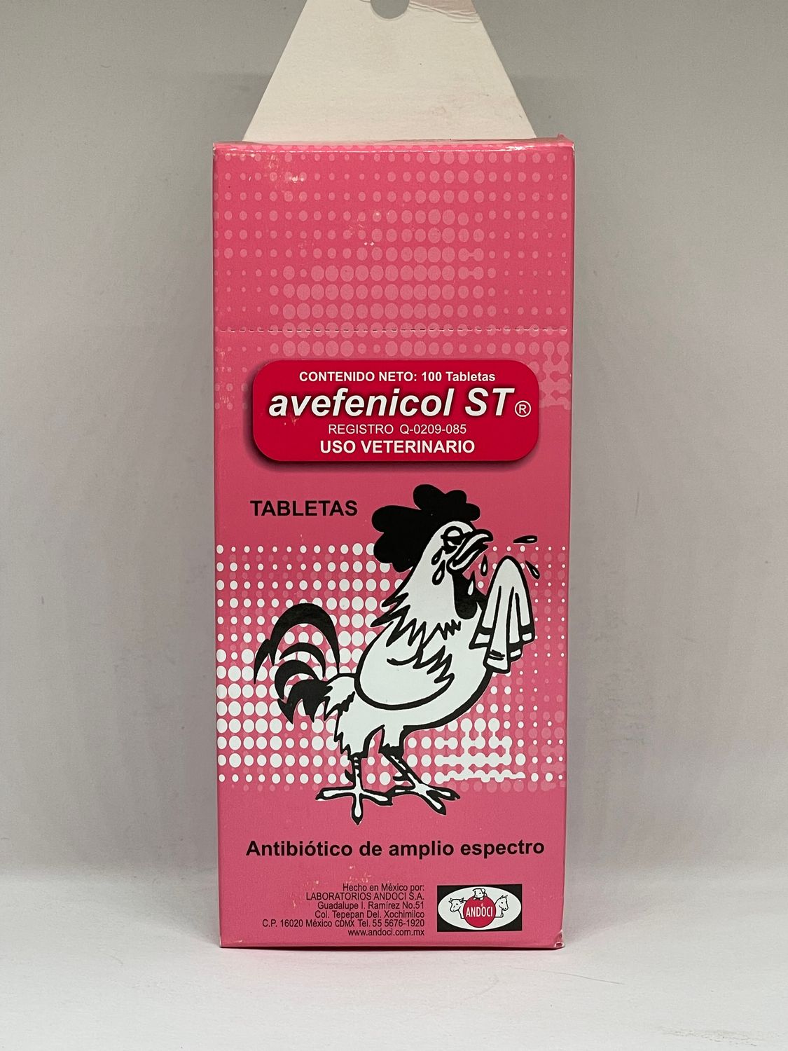 AVEFENICOL ST 100 TABLETAS