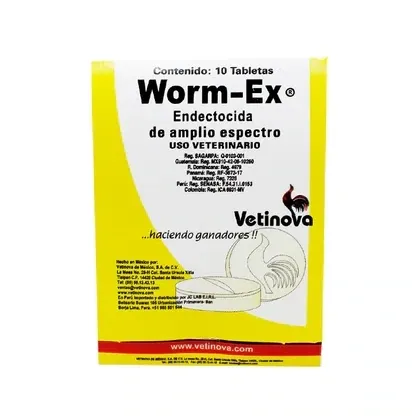WORM EX 10 TABLETAS (BLISTER)