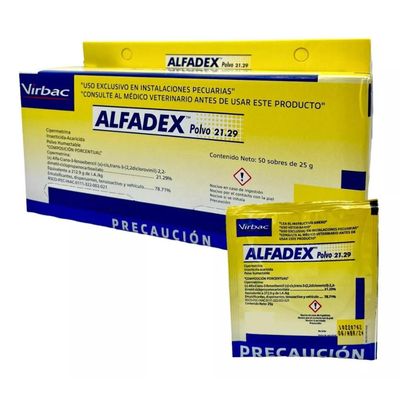 CAJA ALFADEX POLVO 21.29 25GR 50 PIEZAS