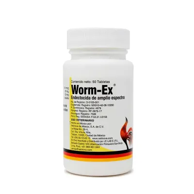 WORM EX 50 TABLETAS