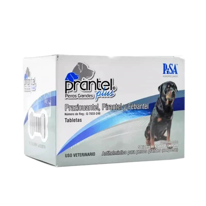 PRANTEL PLUS PERROS GRANDES 20TABLETAS