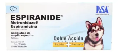 ESPIRANIDE 125 MG 10 TABS PISA PETS