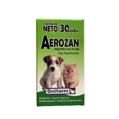 AEROZAN 30 TABLETAS