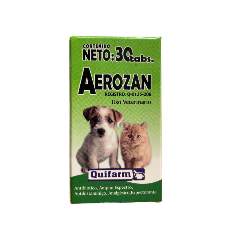 AEROZAN 30 TABLETAS