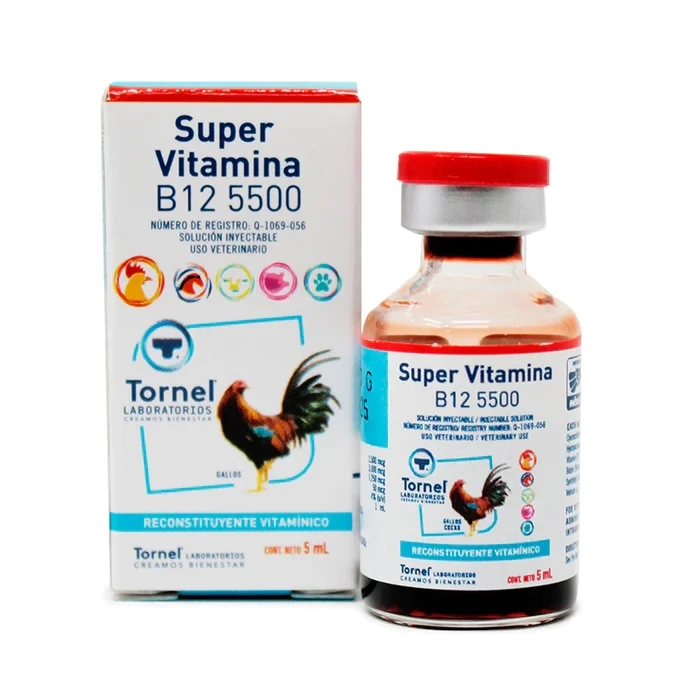 SUPER VITAMINA B12 5500 GALLOS 5ML (TORNEL)