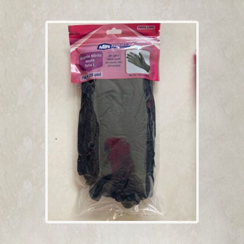 GUANTE DE NITRILO NEGRO