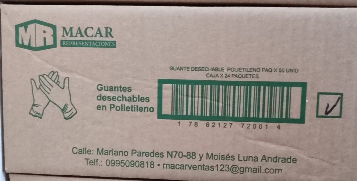 Guantes de Polietileno Desechables