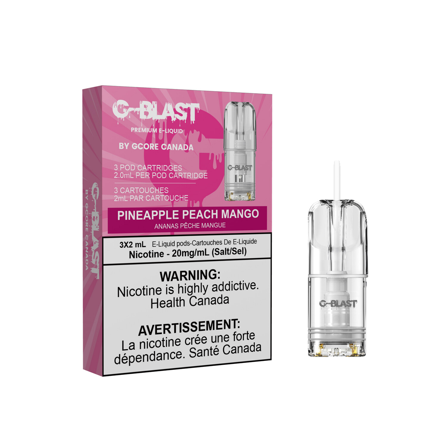 GCORE G-BLAST PODS, Flavour: PINAPPLE PEACH MANGO
