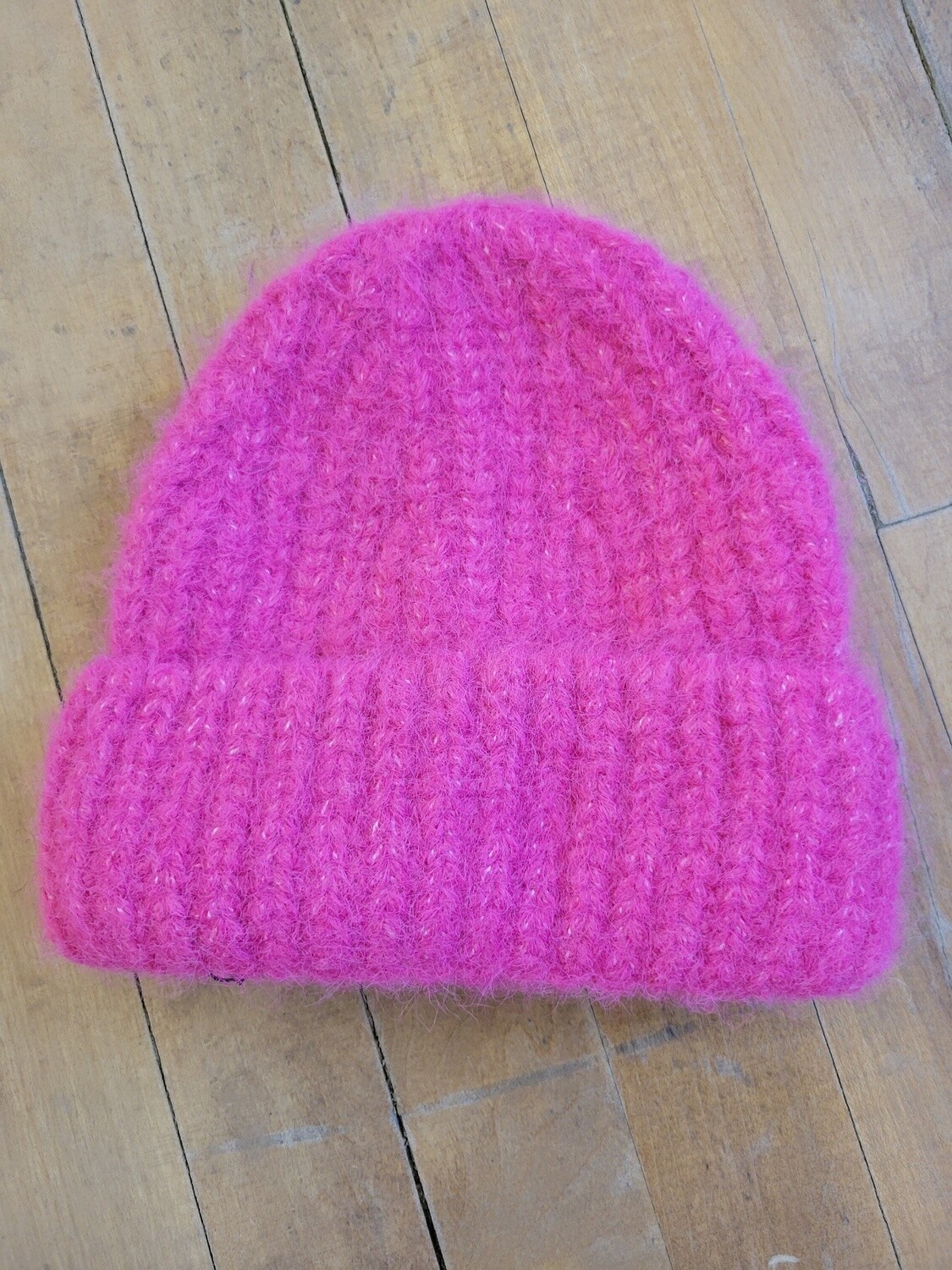 Fuzzy Beanie # CEHt1269, color: fuschia