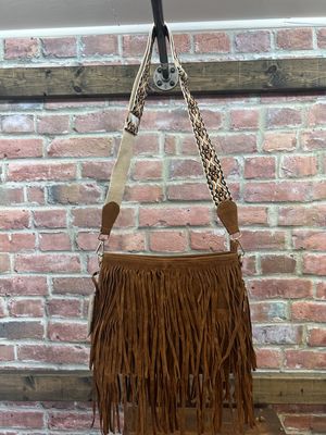 Jen &amp; Co-M2045-BR-FRINGE CROSSBODY