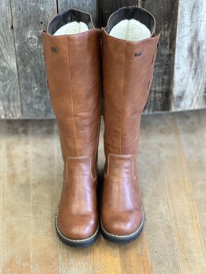 Rieker Tall Brown Boot Eide Calf-Y9193-22