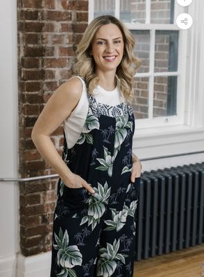 Shannon-Elora Overalls-Palm Mix