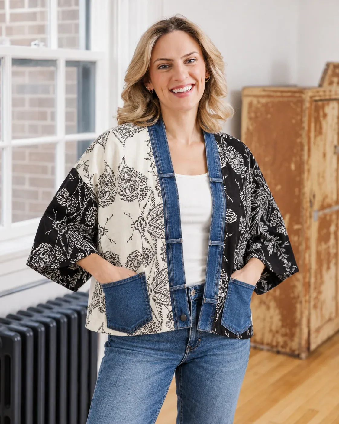 Karol Cardigan (monochrome mix)-5262