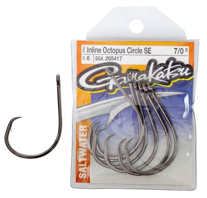 GAMAKATSU INLINE OCTOPUS CIRCLE SE 6/0 25PK