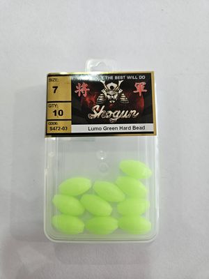 LUMO GREEN HARD BEAD SIZE 7