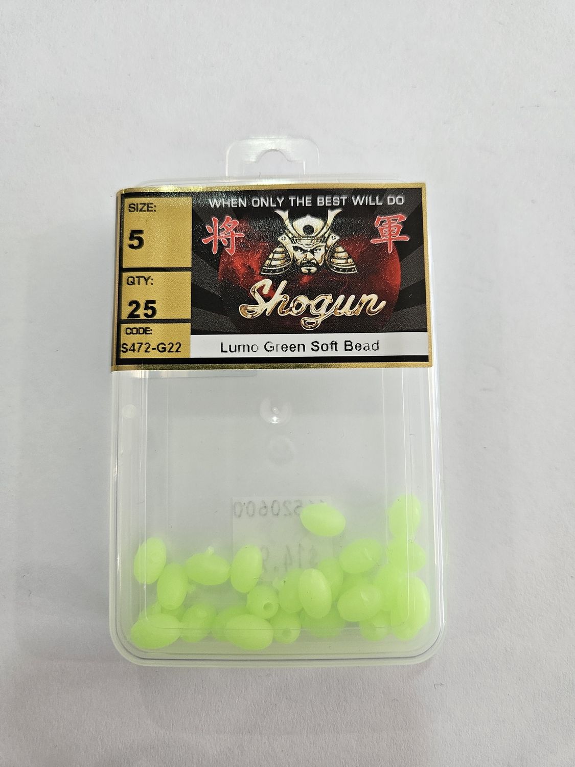 LUMO GREEN SOFT BEAD, Size: S5