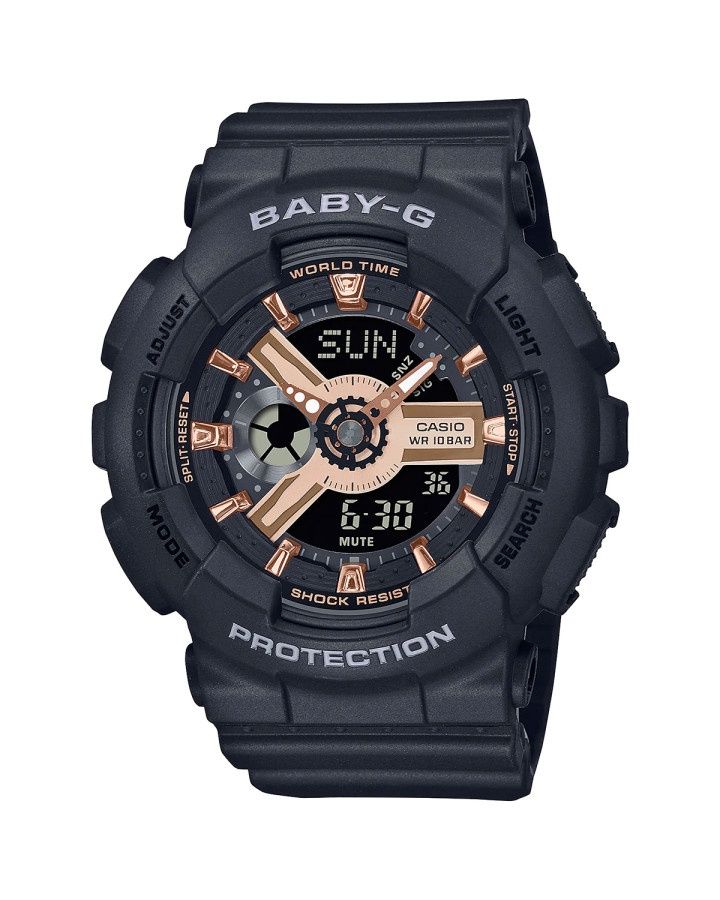 BABY G BA110XRG-1A BLACK WATCH