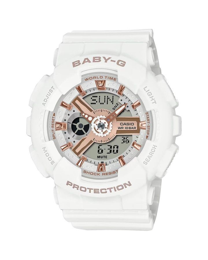 BABY G BA110XRG-7A WHITE WATCH