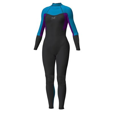 GIRLS SUPERSTRETCH STEAMER 3/2mm BLU/BLK