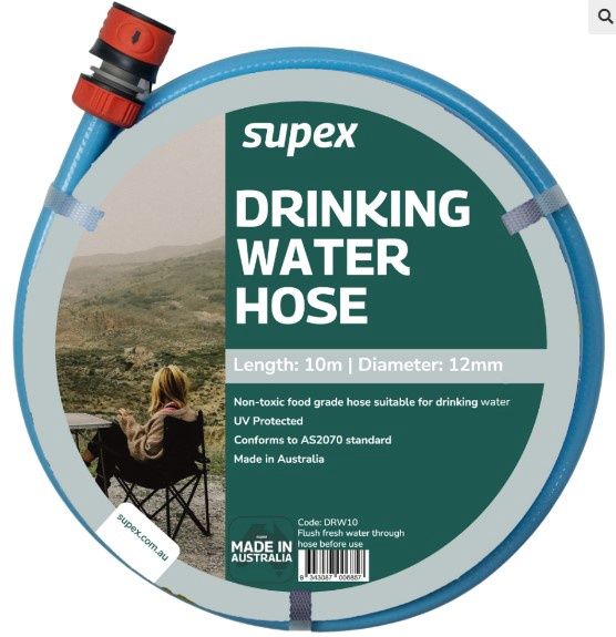 DRINKING WATER HOSE 10M X 12mm