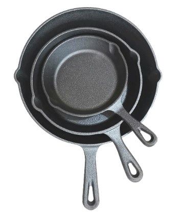 WILDTRAK CAST IRON FRYING PAN SET