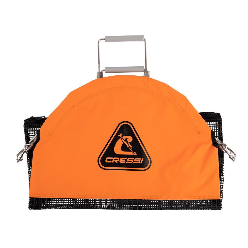CRESSI SPRING LOAD CATCH BAG MEDIUM ORANGE