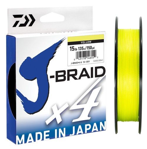 DAIWA J-BRAID X4 135M YELLOW
