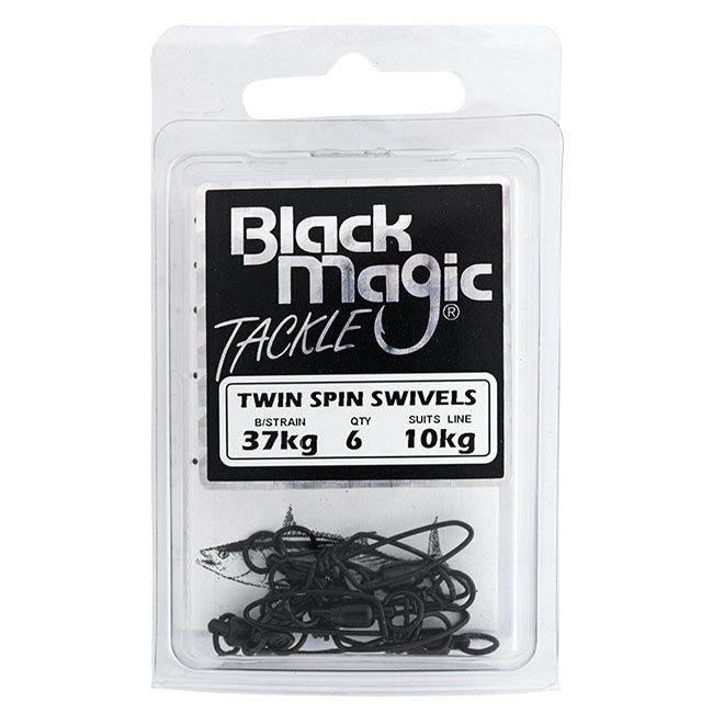 BLACK MAGIC TWIN SPIN SWIVELS, Size: 10KG