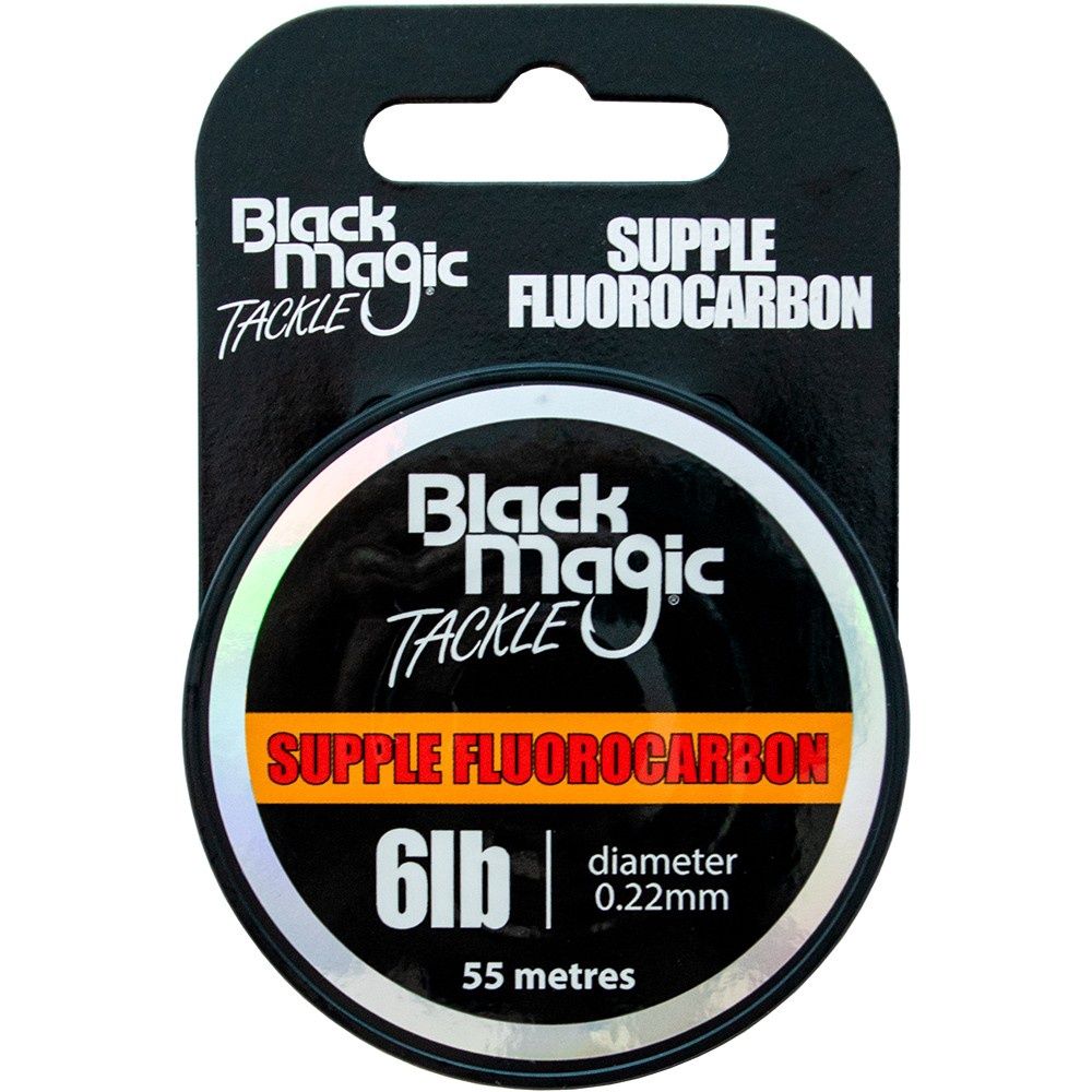 BLACK MAGIC SUPPLE FLUOROCARBON TIPPET, Size: 6LB