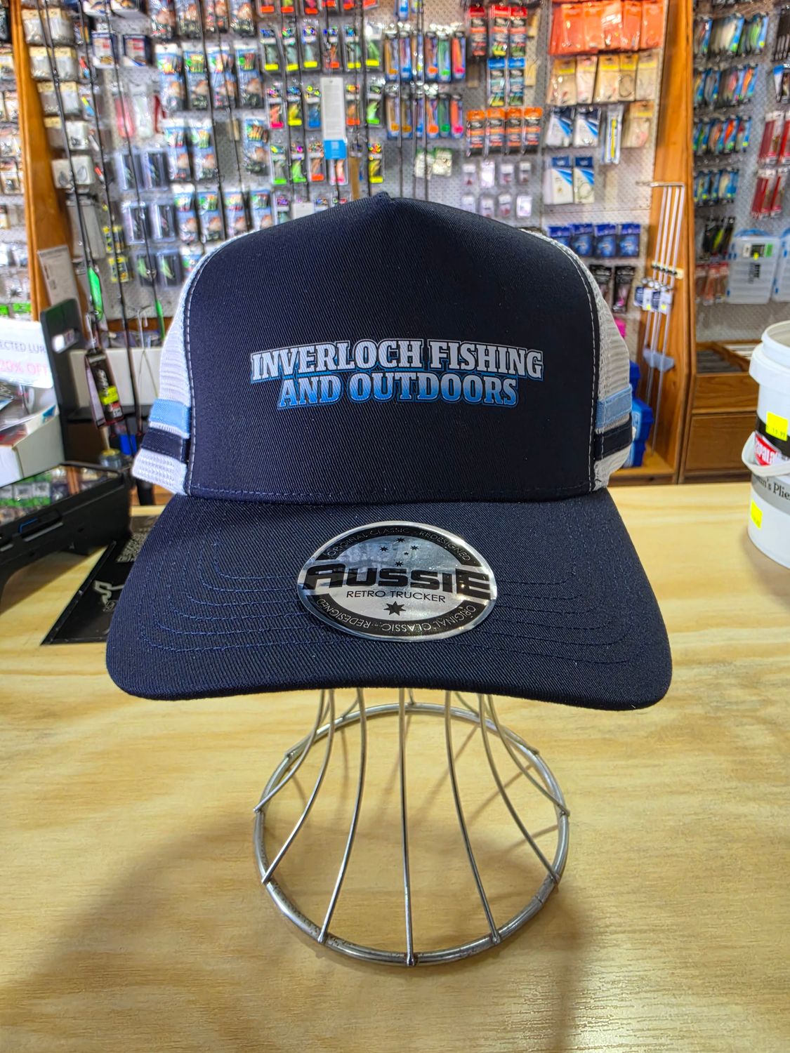 INVERLOCH FISHING TRUCKER CAP, Colour: NAVY/WHITE/SKY/NAVY