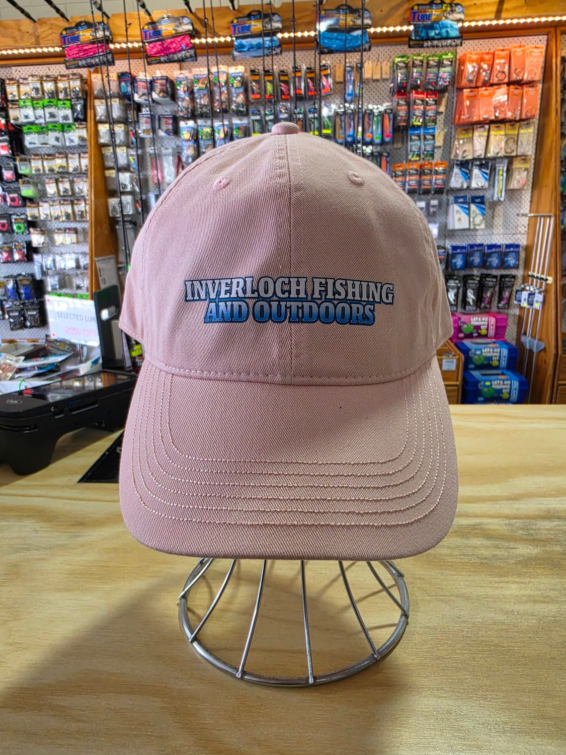 INVERLOCH FISHING ENZYME WASHED CAP, Colour: PINK