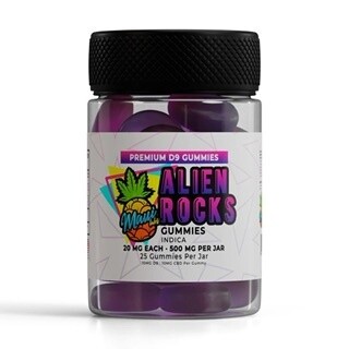 Maui Labs Delta 9 Gummies 25 count, Flavor: Alien Rocks
