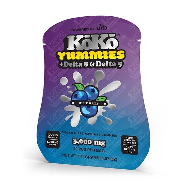 Urb Koko Yummies | 3000mg, Flavor:: Blue Razz
