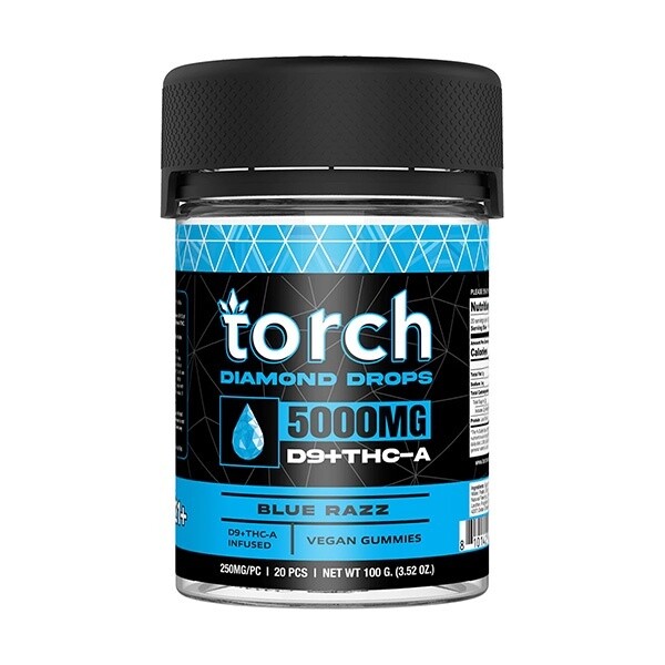 Torch Diamond Diamond Drop Blend Gummies | 5,000mg, Flavor:: Blue Razz