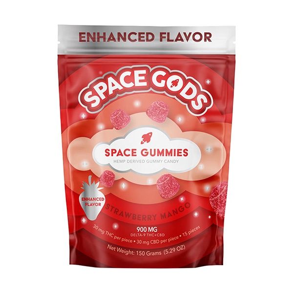 Space Gods Space Gummies | 900mg, Flavor:: Strawberry Mango