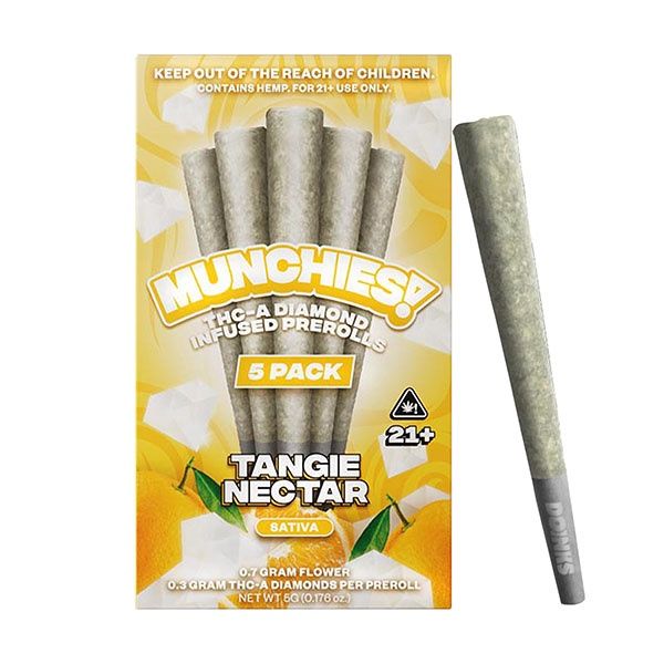 Delta Munchies THCA Diamond Infused Pre Roll | 5 Pack