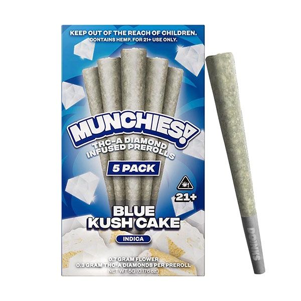 Delta Munchies THCA Diamond Infused Pre Roll | 5 Pack