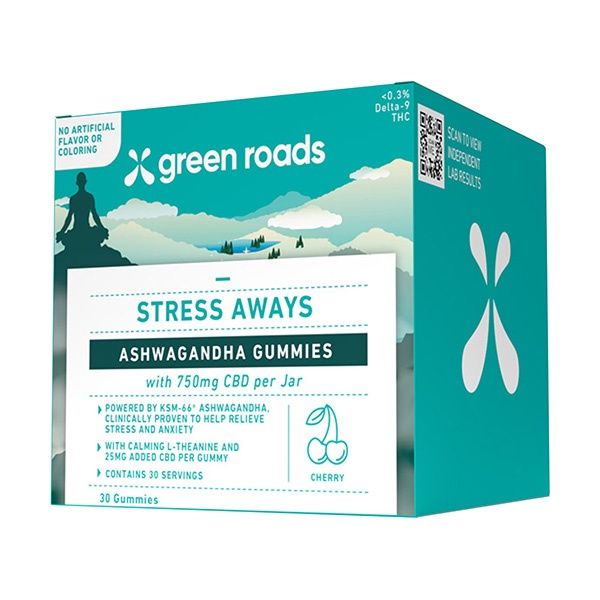 Green Roads Stress Away Gummies, Pack Size:: 30ct