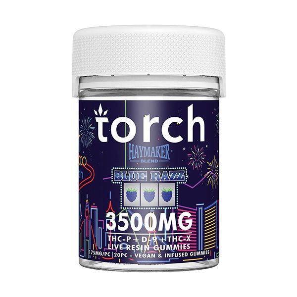 Torch Haymaker Blend Gummies | 3500mg, Flavor:: Blue Razz
