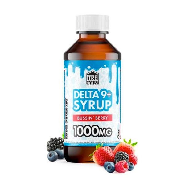 Tre House Delta 9+ Syrup | 1,000mg per bottle | 44mg per serving, Flavor:: Bussin Berry