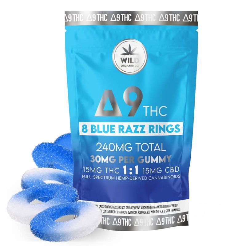 Wild Orchard Blue Razz Rings, Pack Size:: 8 Count