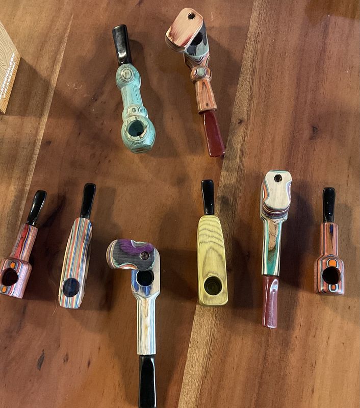 Colorful Wood Pipes