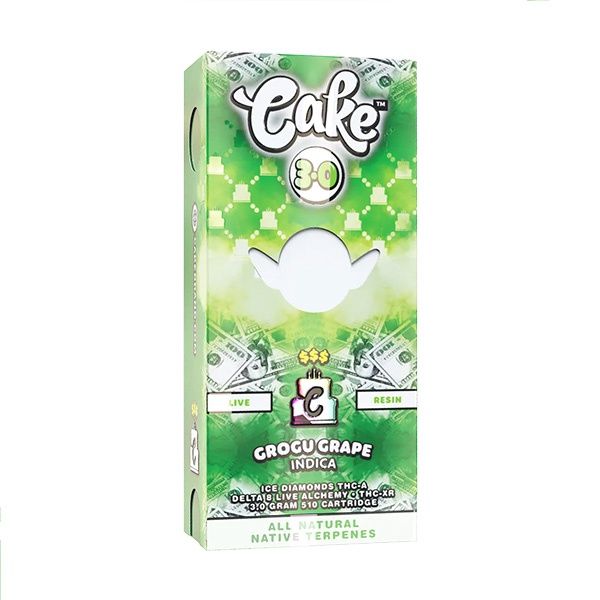 Cake $$$ Cartridge | 3g, Strains:: Grogu Grape