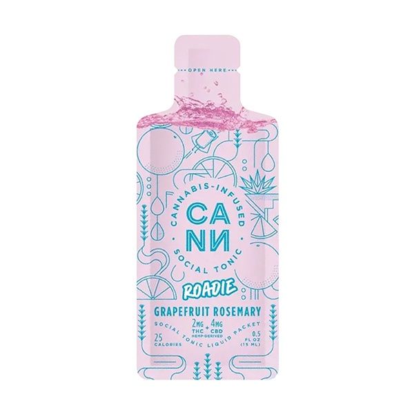 Cann Roadie 2mg THC + 4mg CBD Drink Mix, Flavors:: Grapefruit Rosemary