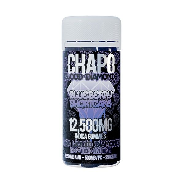 Chapo Blood Diamond Gummies | 25ct | 12,500mg, Flavor:: Blueberry Shortcake