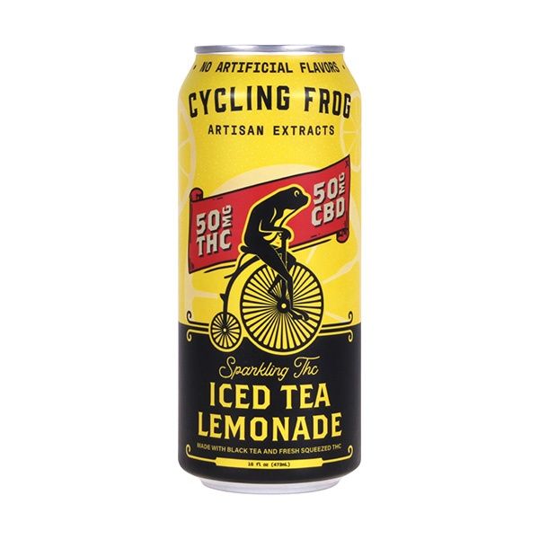 Cycling Frog 50mg THC Sparkling Lemonade | 16oz, Flavors:: Iced Tea Lemonade