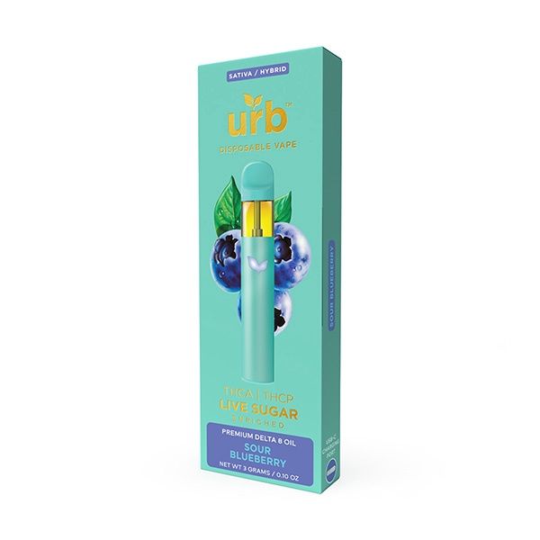 Urb Live Sugar Disposable | 3g, Size:: Sour Blueberry