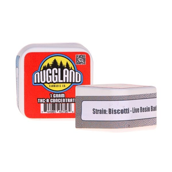 Nuggland THCA Live Resin Badder | 1g, Strains:: Biscotti