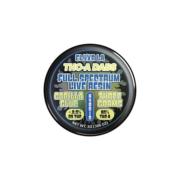 Elyxr THCA Live Resin Dab | 3g, Strains:: Gorilla Glue